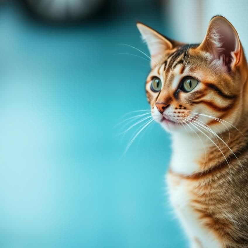 Gato olhando para a câmera