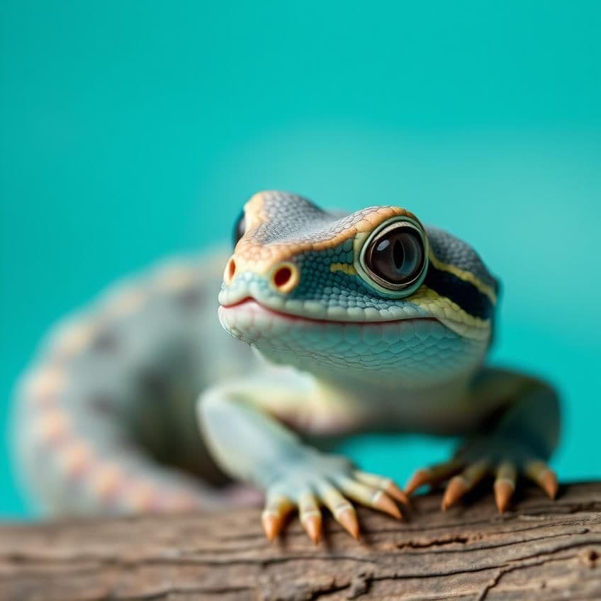 Réptil em seu habitat